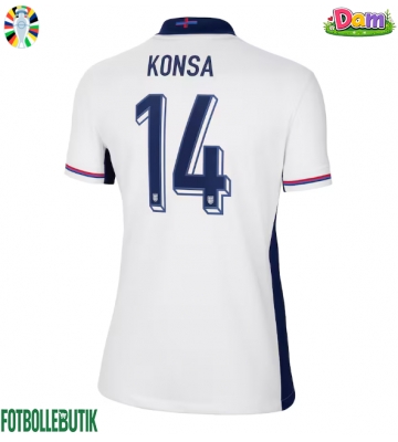 England Ezri Konsa #14 Hemmatröja Kvinnor EM 2024 Kortärmad